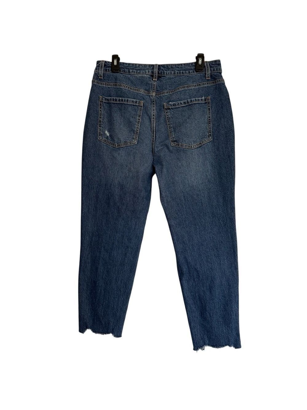 Time and Tru Women's Boyfriend Jeans with Sharkbite Hem Mid-Rise Size 10 - Picture 7 of 11